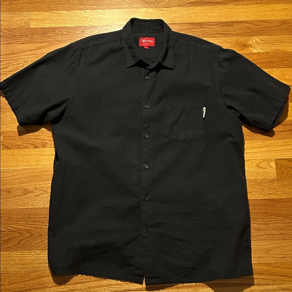 Supreme Black Oxford Short Sleeve Shirt - 2018